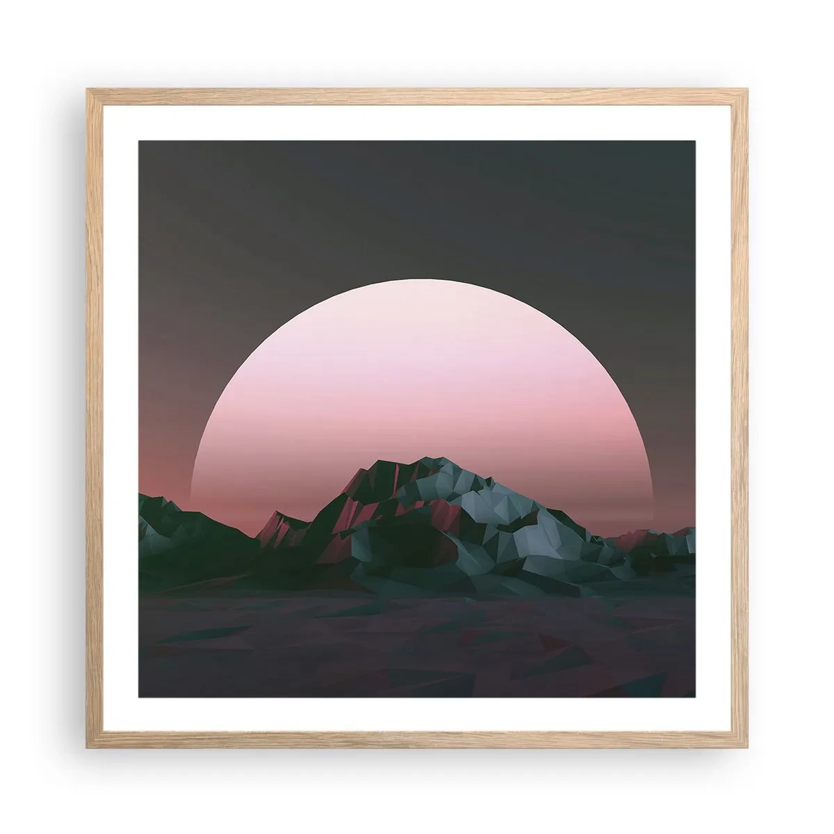 Pôster com moldura de carvalho claro - Numa galáxia vizinha - 60x60 cm