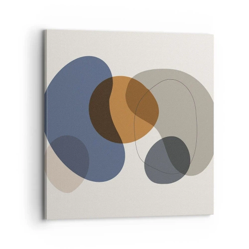 Quadro em tela - Gotas de cor - 70x70 cm