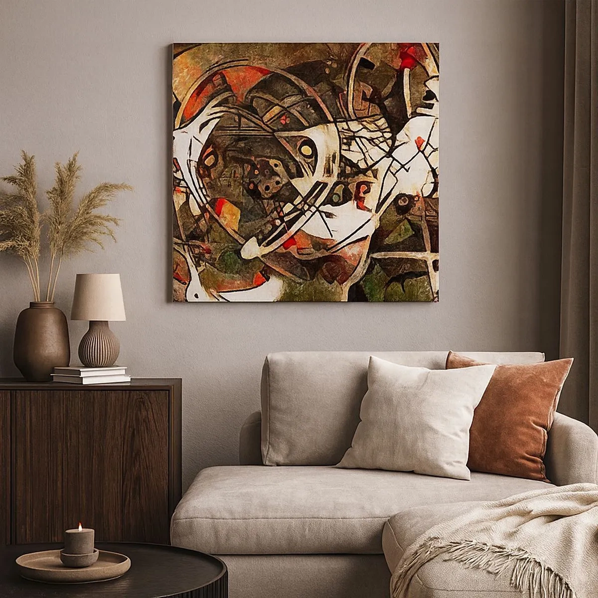 Quadro em tela - Consegue ouvir o movimento? - 30x30 cm