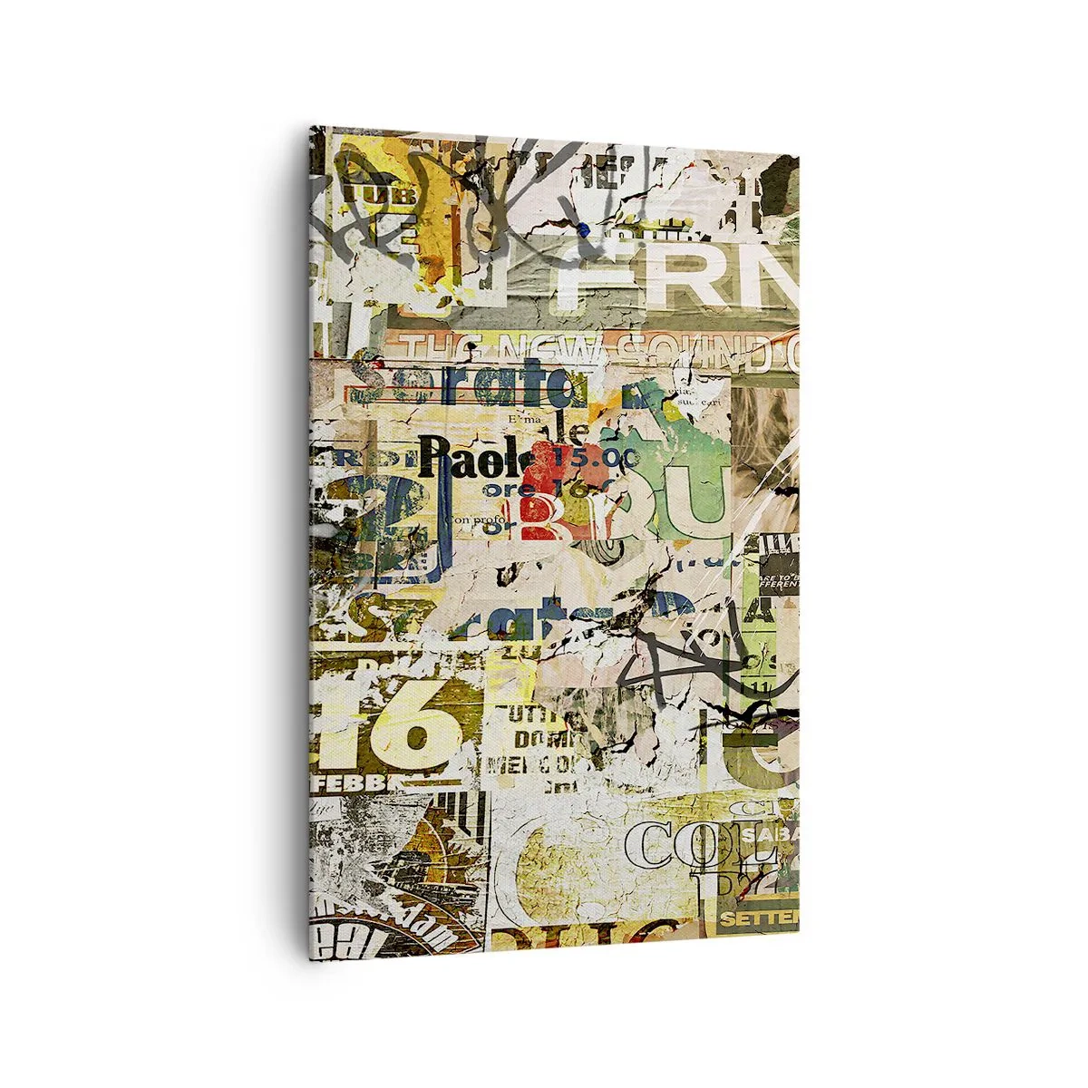 Quadro em tela - O caos - 80x120 cm