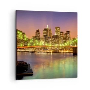 Quadro em tela - Aqui a luz nunca se apaga - 50x50 cm