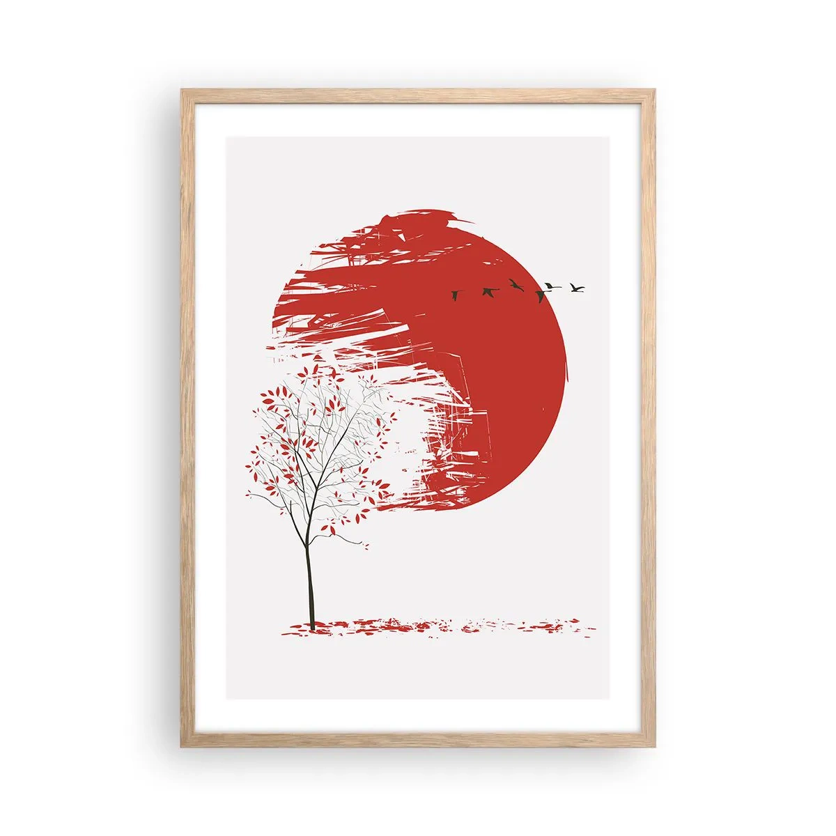 Pôster com moldura de carvalho claro - Conhece este país? - 50x70 cm