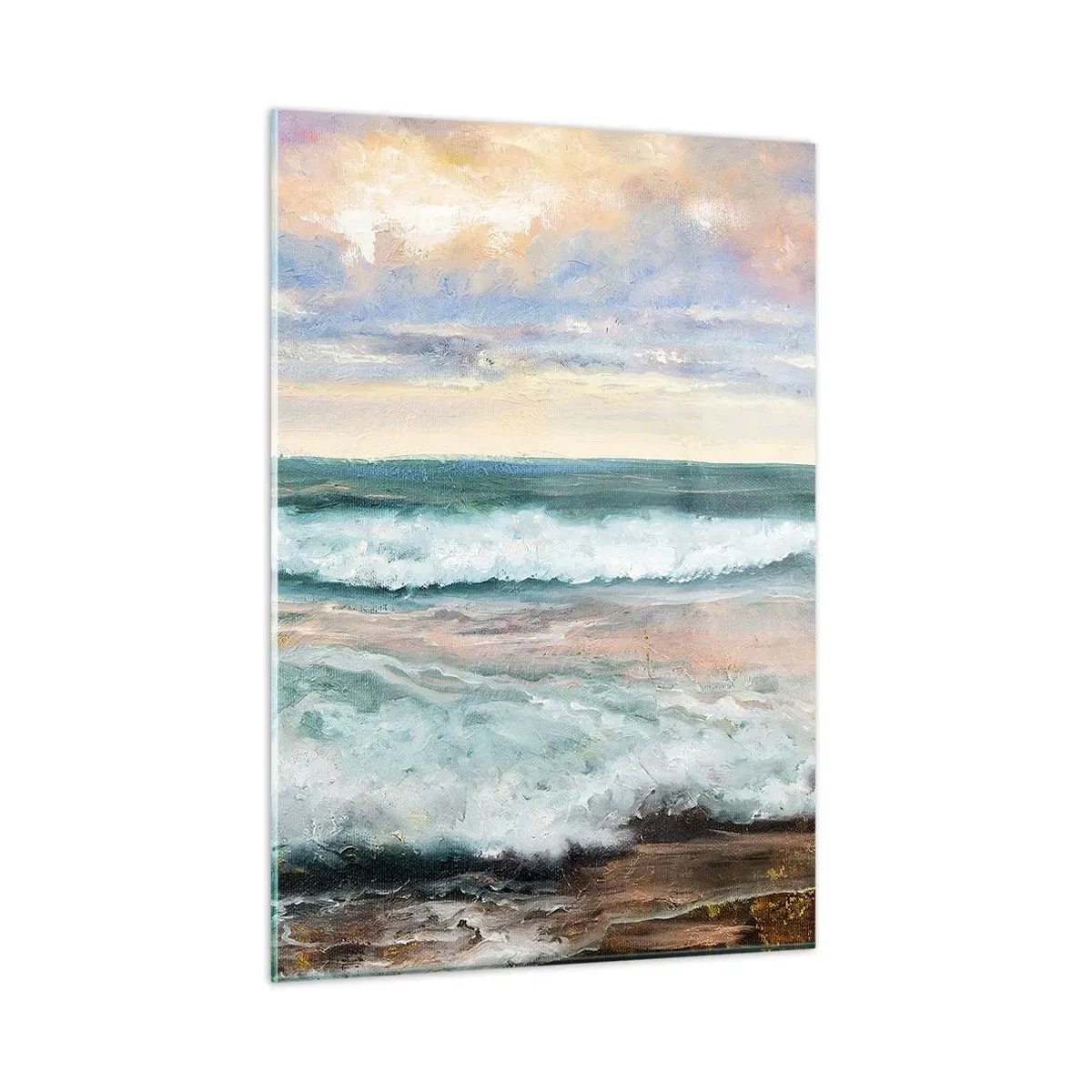 Quadro em vidro - Aqui suavizas a alma - 50x70 cm