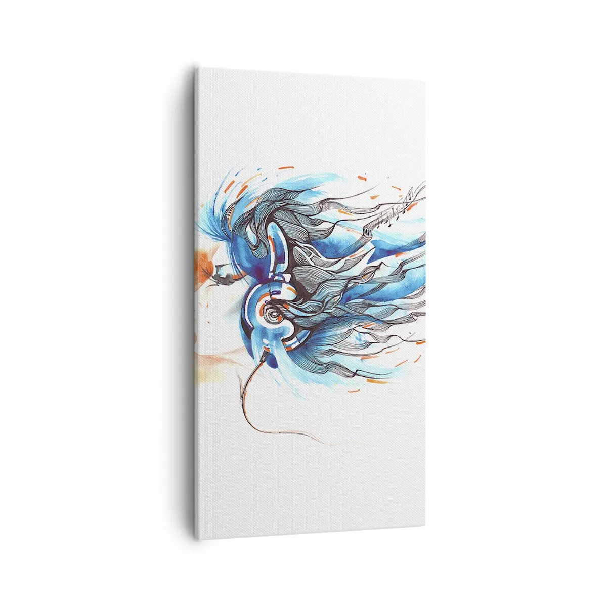 Quadro em tela - Deixe a música tocar - 55x100 cm