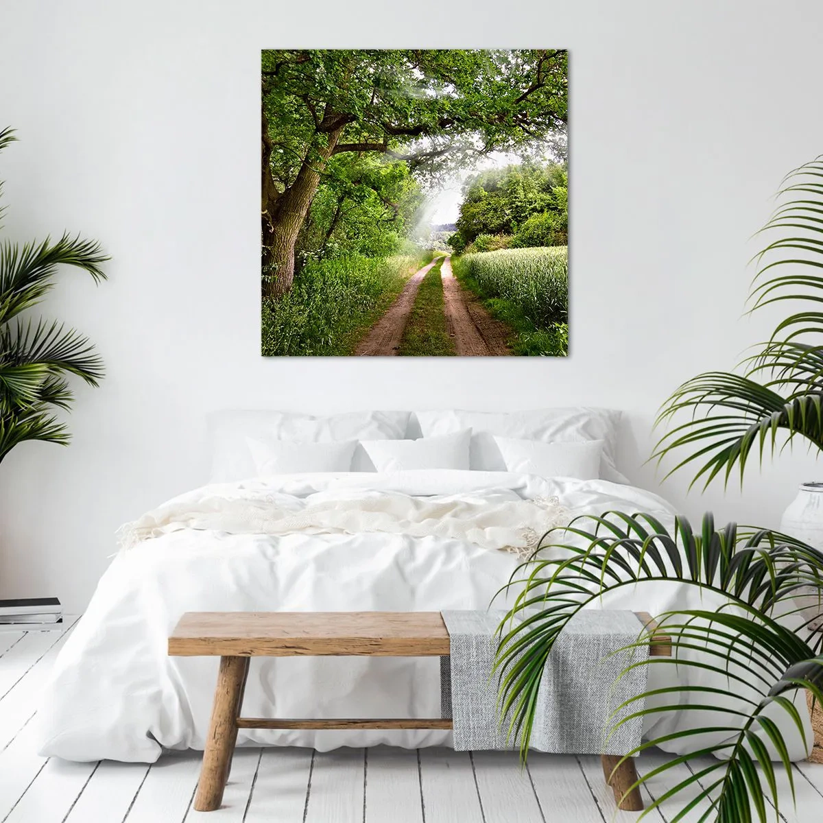 Quadro em tela - Os pastores de Arcadia - 70x70 cm