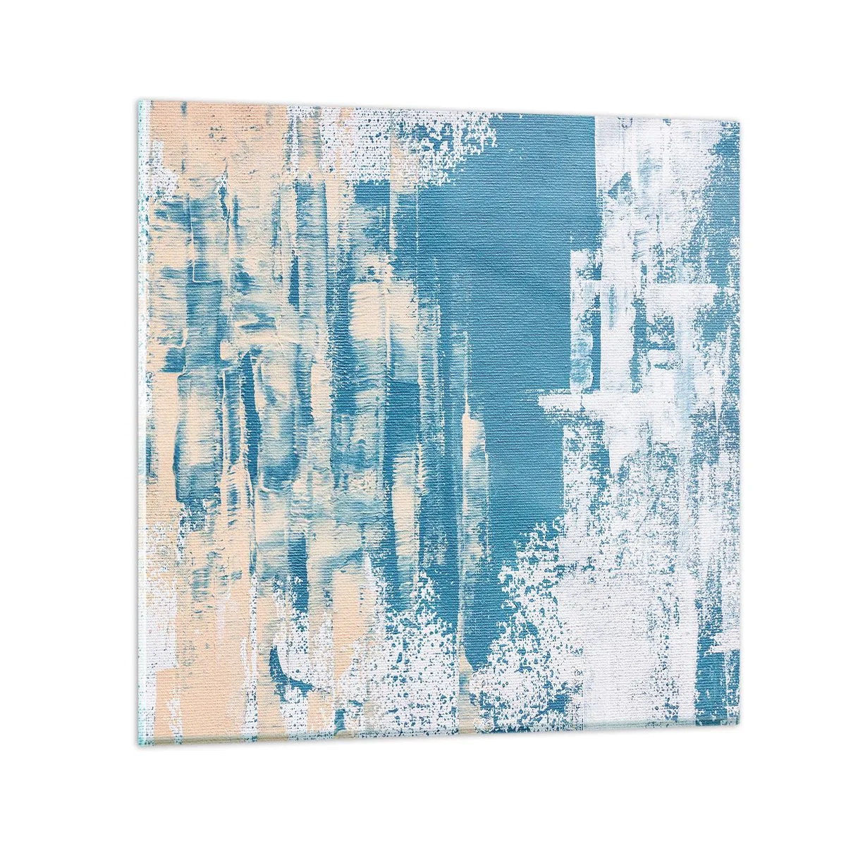 Quadro em vidro - Através da estalactite de gelo - 40x40 cm