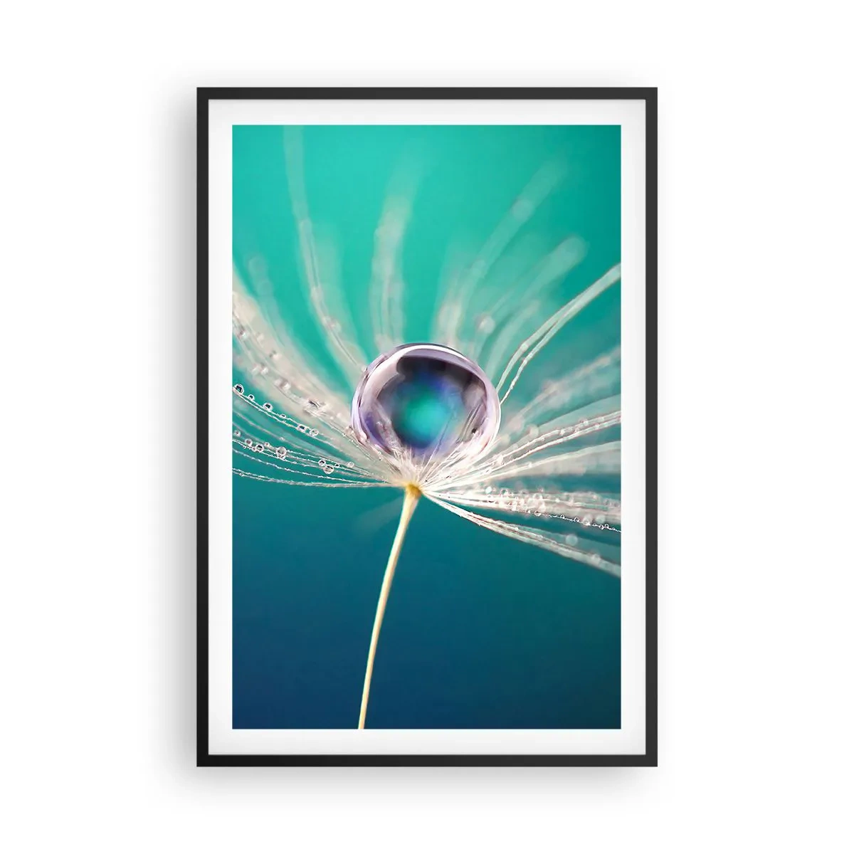 Pôster com moldura preta - Momento místico - 61x91 cm