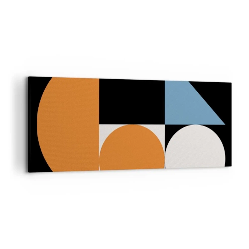 Quadro em tela - Disposição das figuras - 120x50 cm