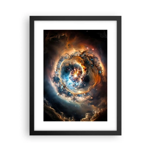 Pôster com moldura preta - Início - 30x40 cm