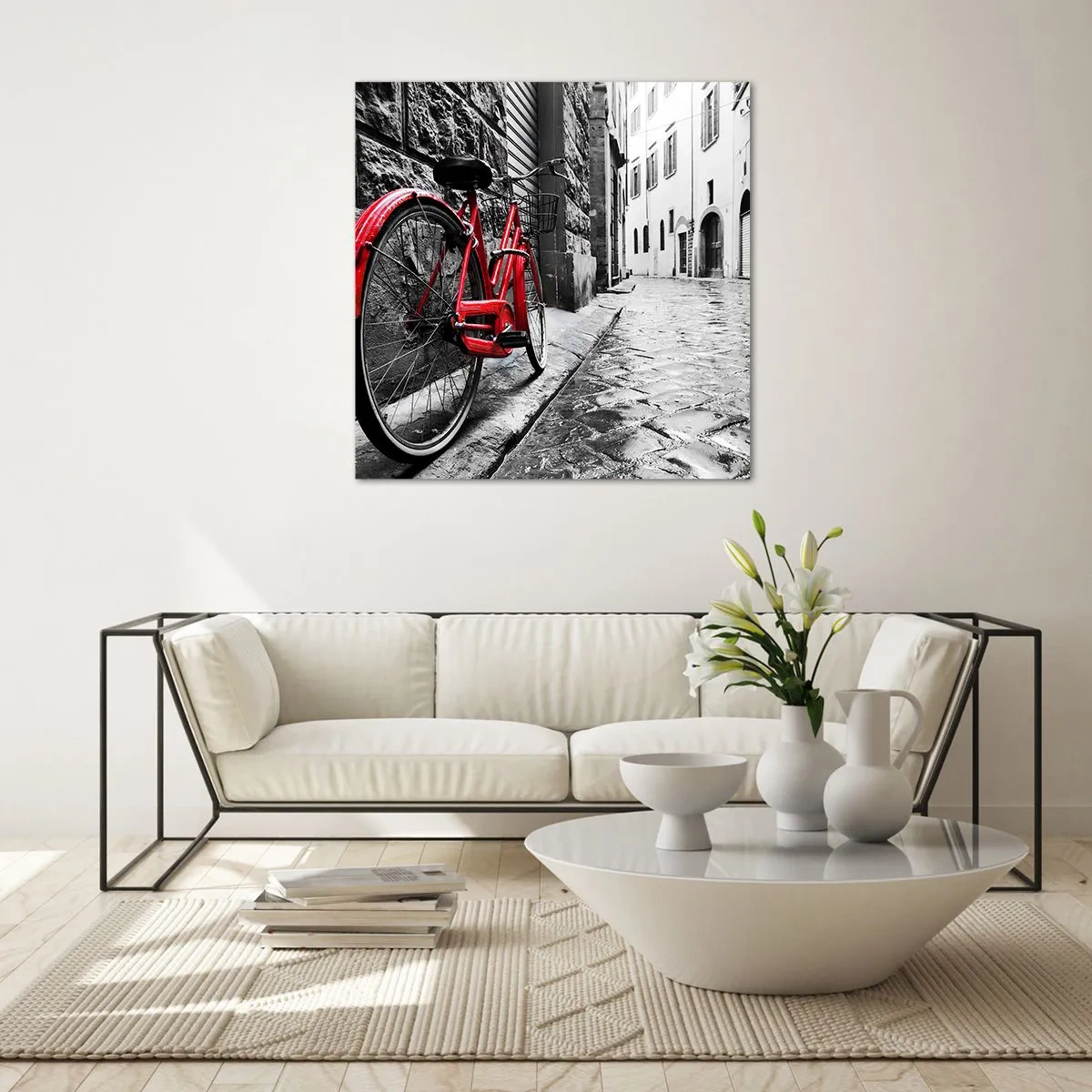 Quadro em vidro - A verdadeira beleza não envelhece - 40x40 cm