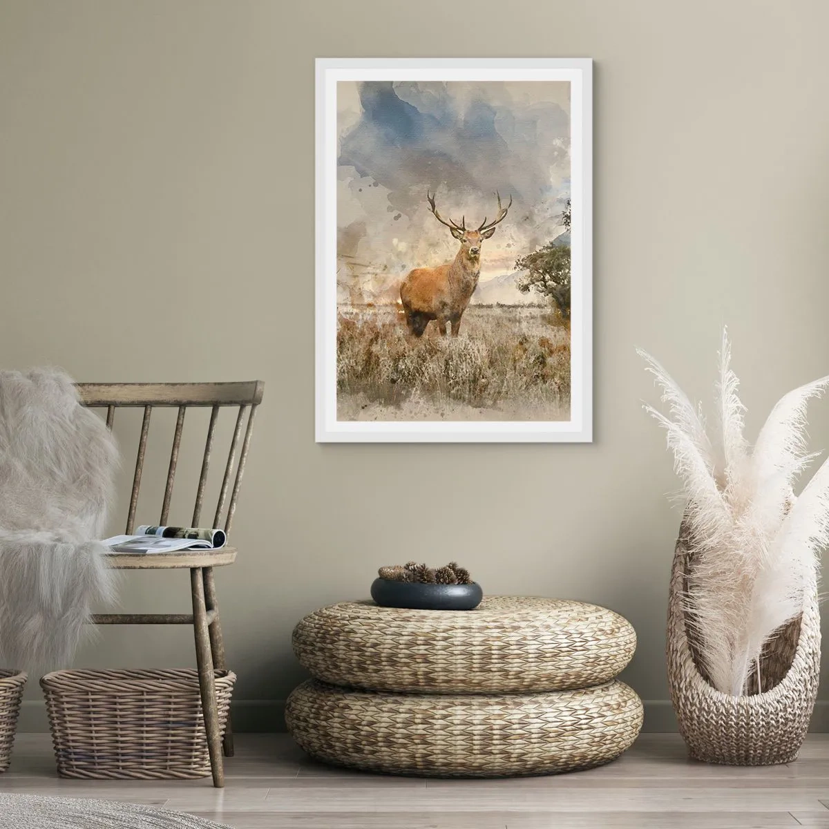 Pôster em moldura branca - Dignidade - força - dignidade - 70x100 cm