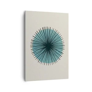 Quadro em tela - Radiante sobre o azul - 70x100 cm