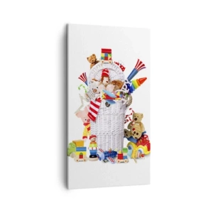 Quadro em tela - Tesouros das crianças - 45x80 cm