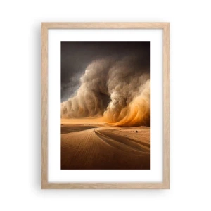 Pôster com moldura de carvalho claro - A Ira do Deserto - 30x40 cm