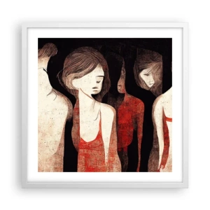 Pôster em moldura branca - Madonas das trevas - 50x50 cm