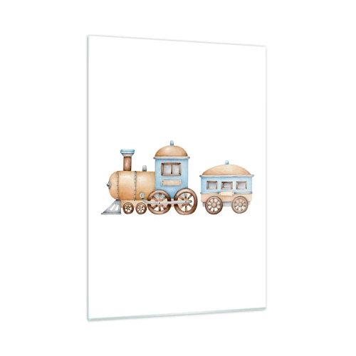 Quadro em vidro - Parado na estação... - 50x70 cm