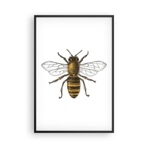 Pôster com moldura preta - Linda e boa - 61x91 cm