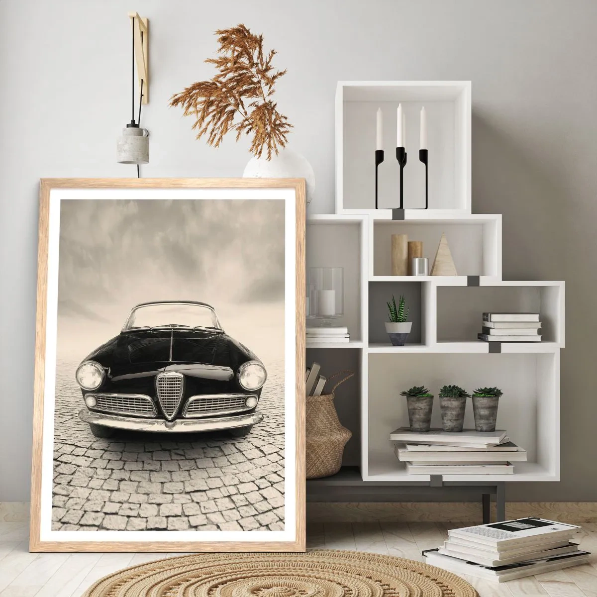 Pôster com moldura de carvalho claro - E como não me amar? - 61x91 cm