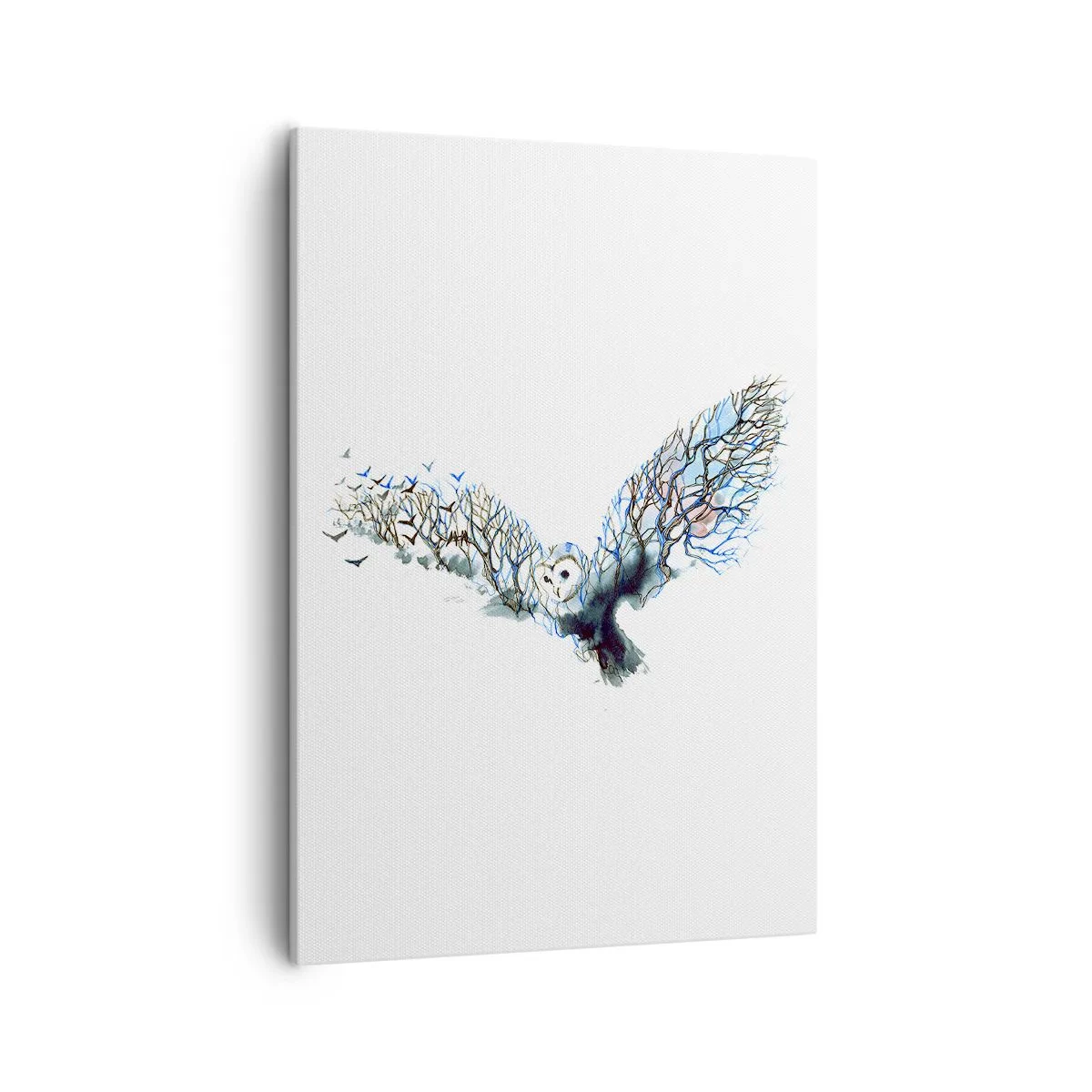 Quadro em tela - Nas asas da floresta - 50x70 cm
