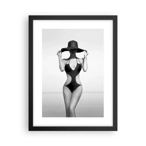 Pôster com moldura preta - Meu nome é: Elegância - 30x40 cm
