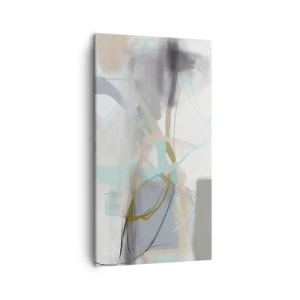 Quadro em tela - Abstração enevoada - 45x80 cm