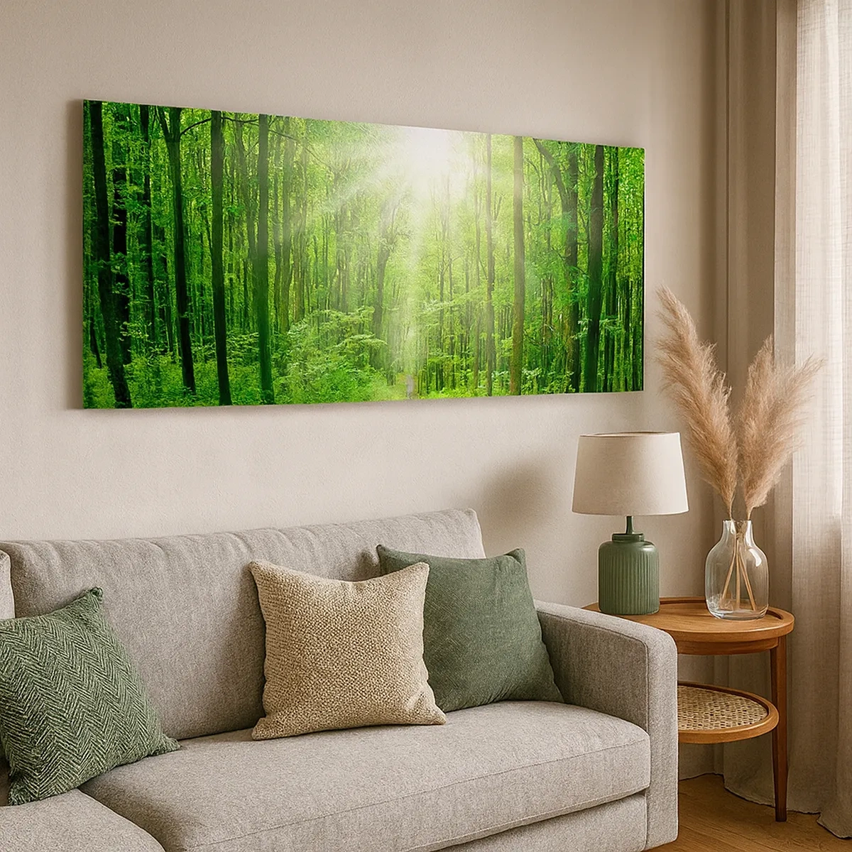 Quadro em tela - Catedral Verde - 30x30 cm