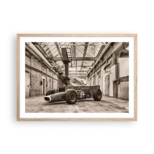 Pôster com moldura de carvalho claro - O descanso do vencedor - 70x50 cm