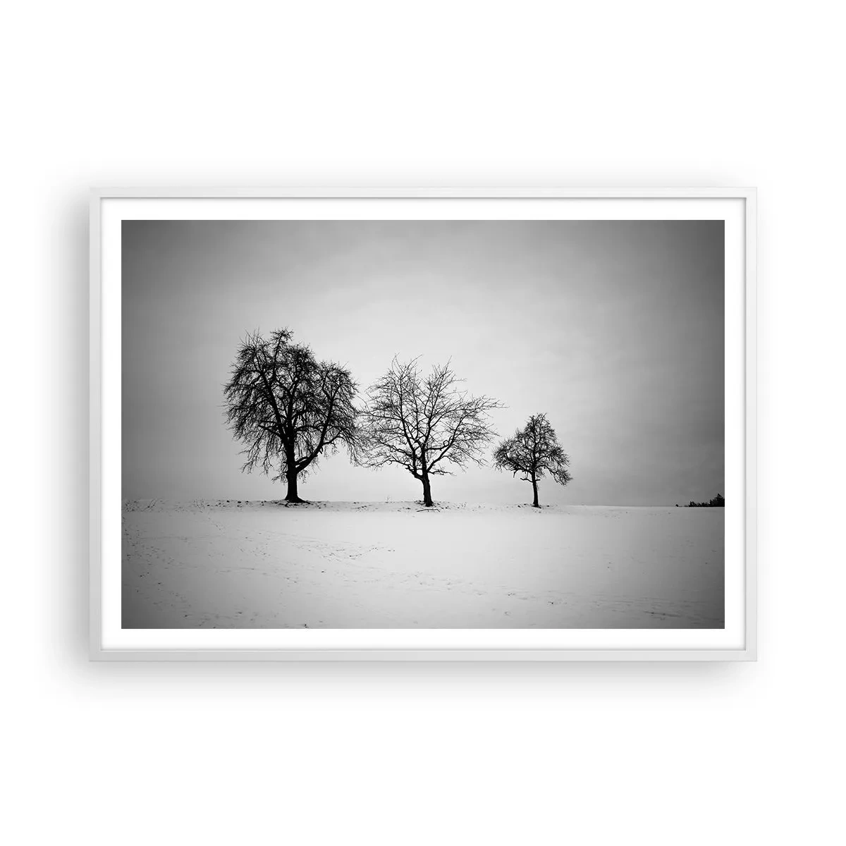 Pôster em moldura branca - Com que sonham elas? - 100x70 cm