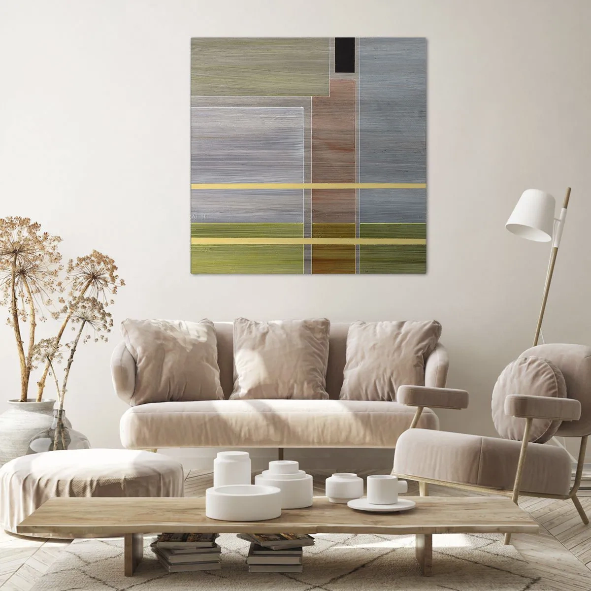 Quadro em tela - Simples e calmo - 40x40 cm
