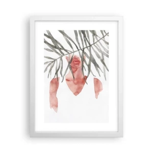 Pôster em moldura branca - A dama dos trópicos - 30x40 cm