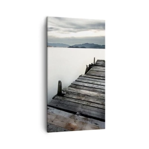 Quadro em tela - Mergulhar em paz - 45x80 cm