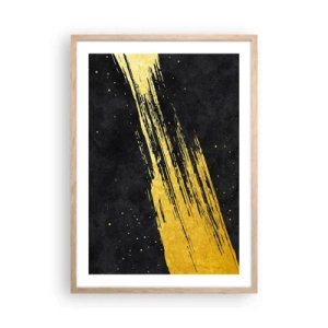 Pôster com moldura de carvalho claro - Salto para o hiperespaço - 50x70 cm