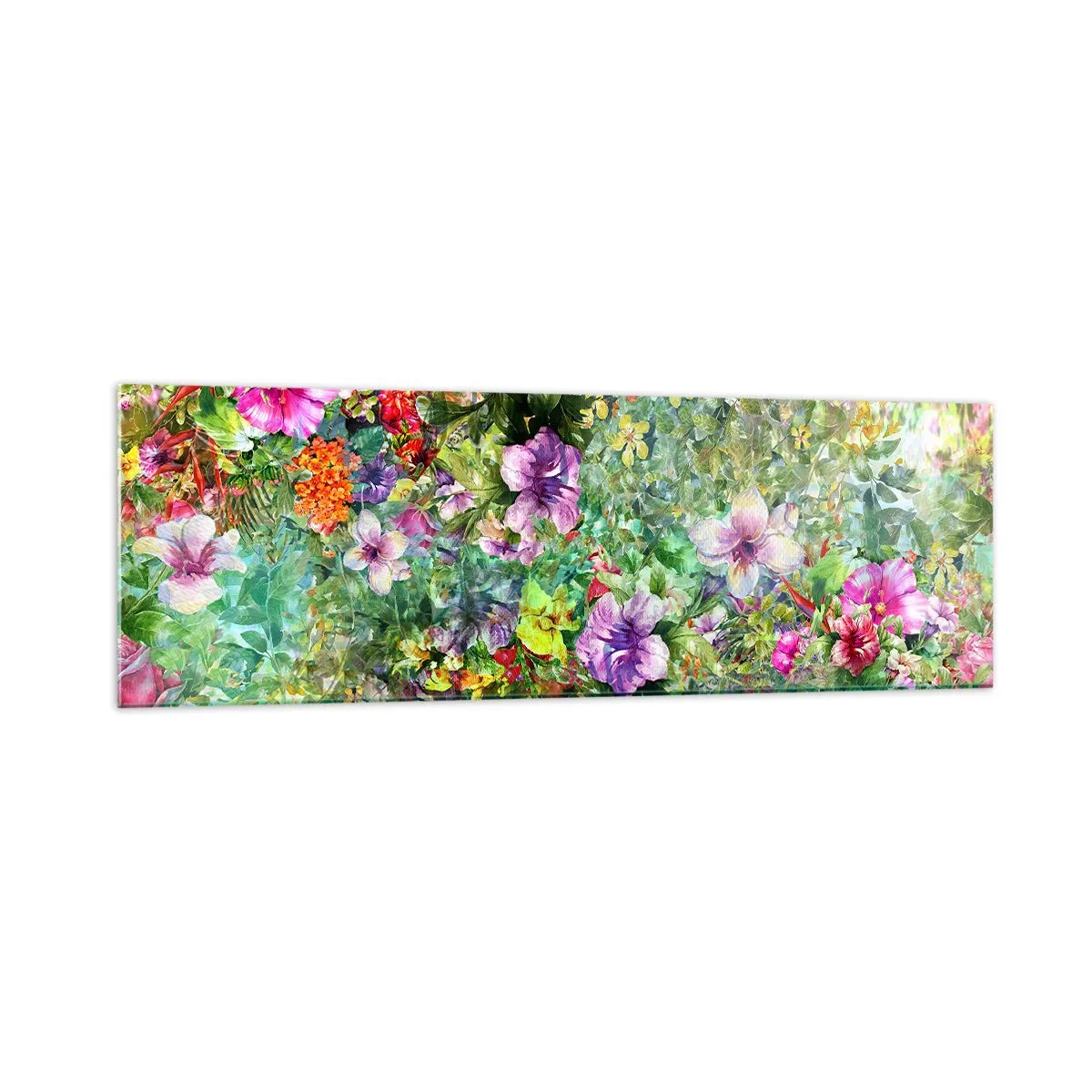 Quadro em vidro - Nas flores para a perdição - 160x50 cm