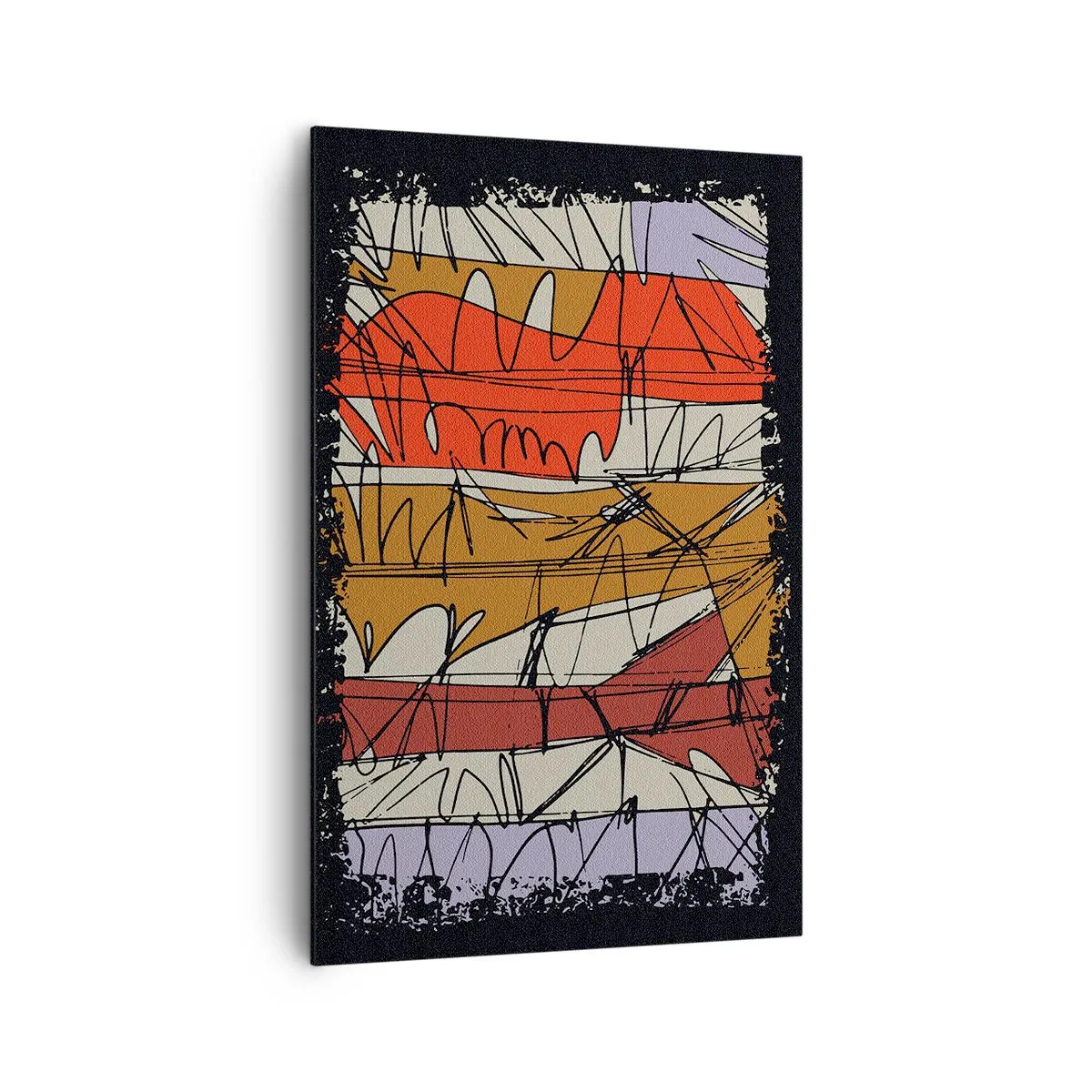 Quadro em tela - Composição espontânea - 80x120 cm