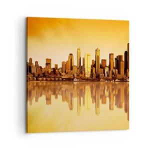 Quadro em tela - Silêncio da metrópole - 60x60 cm