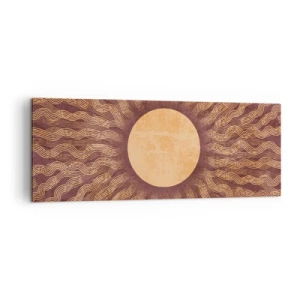 Quadro em tela - Ícone do sol - 140x50 cm