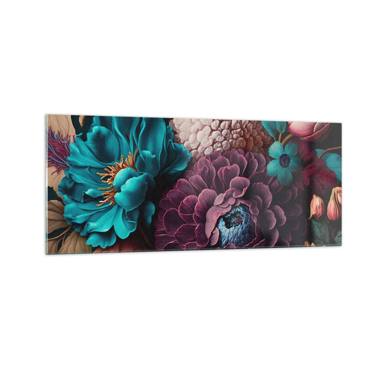 Quadro em vidro - Natureza em abundância - 100x40 cm