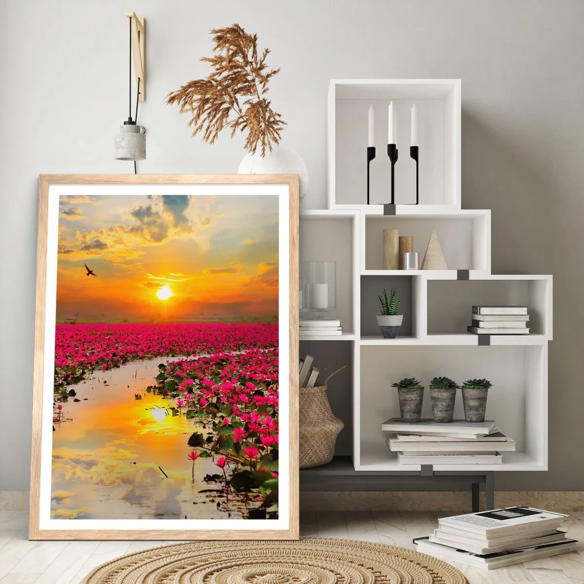 Pôster com moldura de carvalho claro - A vida secreta do lago - 61x91 cm