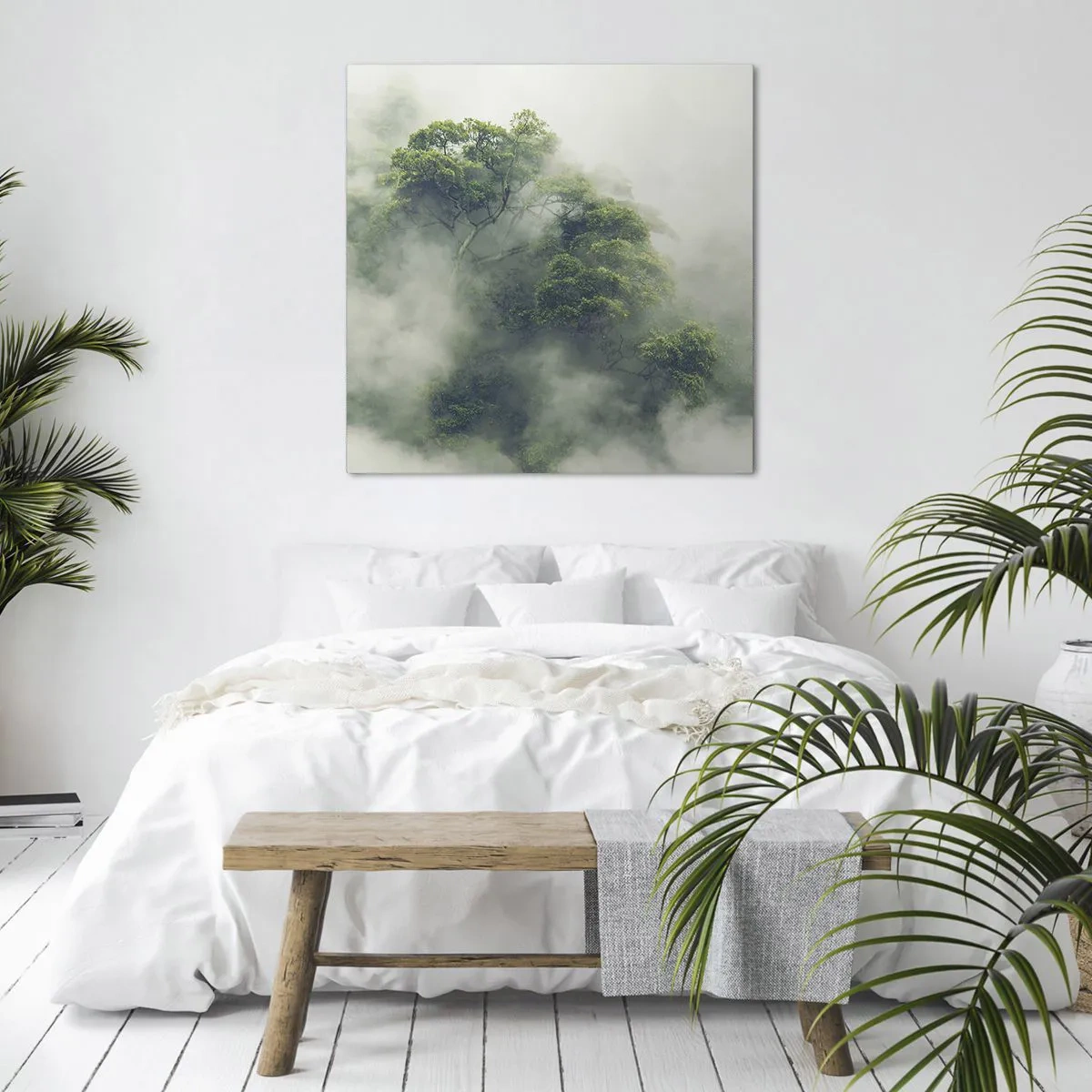 Quadro em tela - Envolto em neblina - 40x40 cm