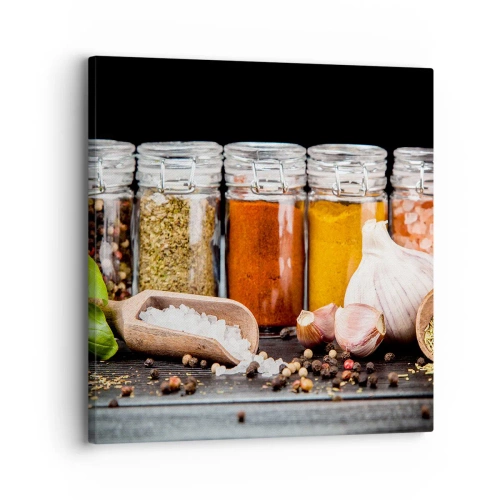 Quadro em tela - Para que a vida tenha um sabor - 30x30 cm