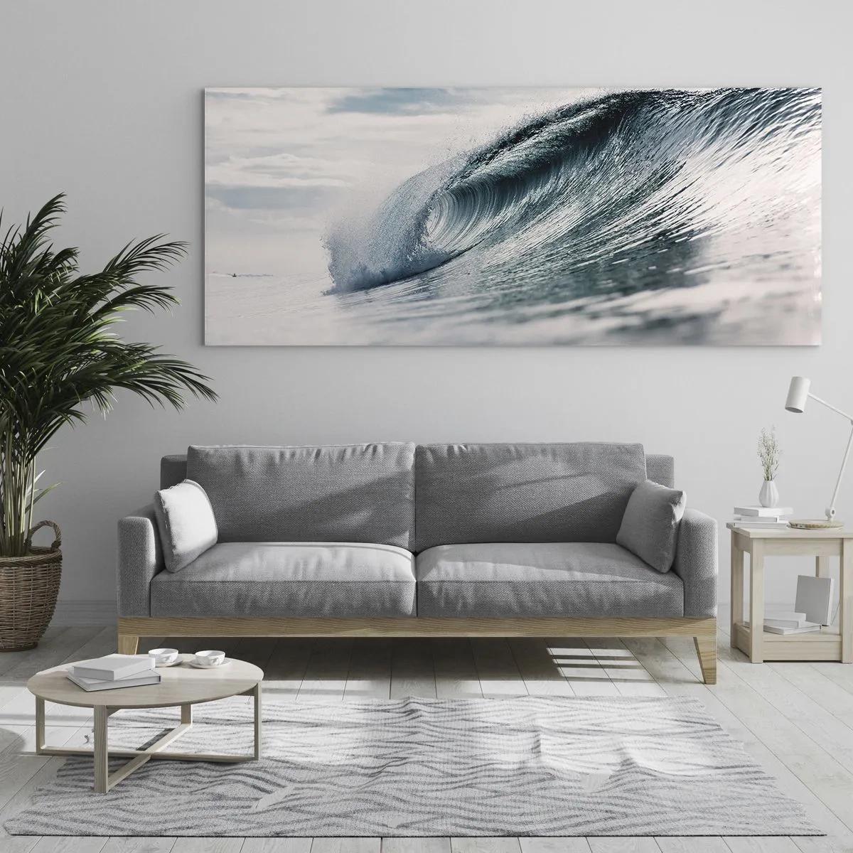 Quadro em vidro - Pico de água - 100x40 cm
