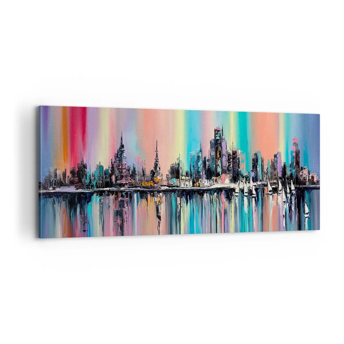 Quadro em tela - Brilho da noite - 100x40 cm