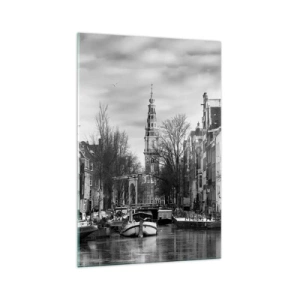 Quadro em vidro - Vibrações de Amsterdã - 70x100 cm