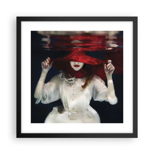 Pôster com moldura preta - Demônio do Pântano - 40x40 cm