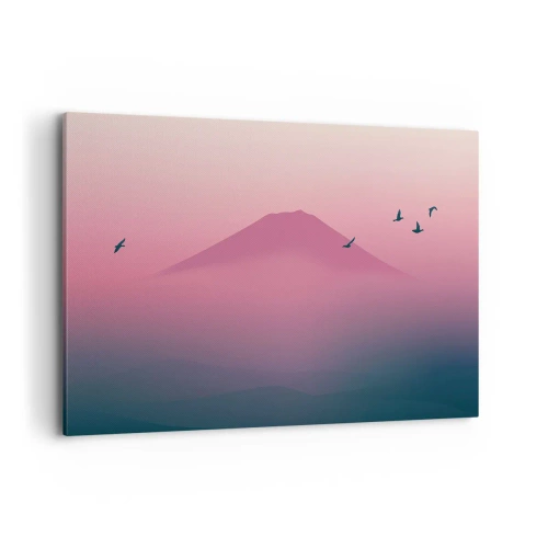 Quadro em tela - Andarilhos sob as nuvens - 120x80 cm