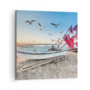 Quadro em tela - Um merecido descanso - 50x50 cm