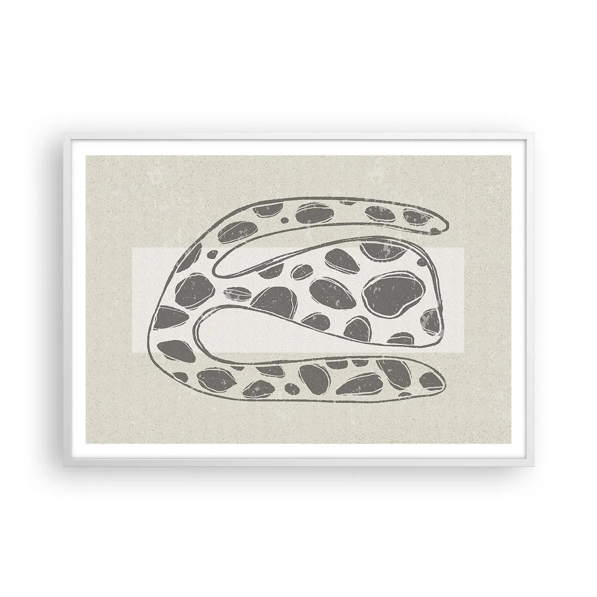 Pôster em moldura branca - Uma criatura estranha - 100x70 cm