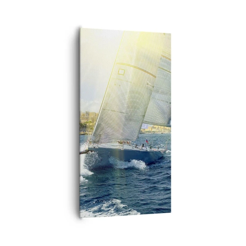 Quadro em tela - É hora de deixar a cidade - 65x120 cm