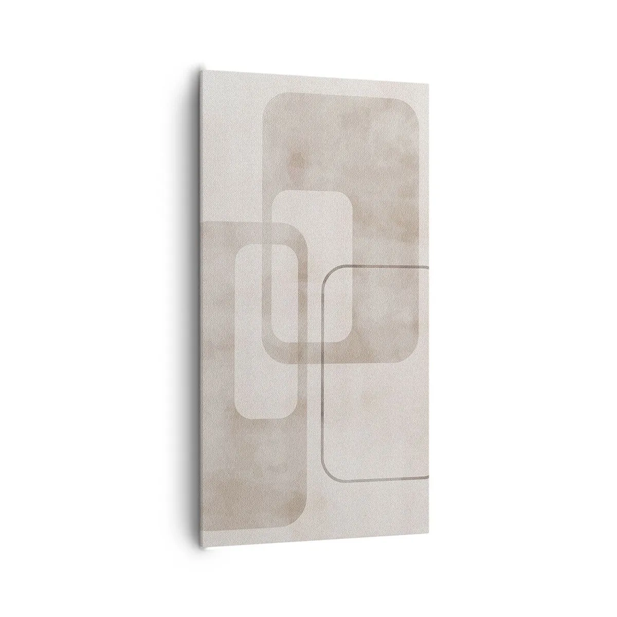 Quadro em tela - Argamassa geométrica - 65x120 cm