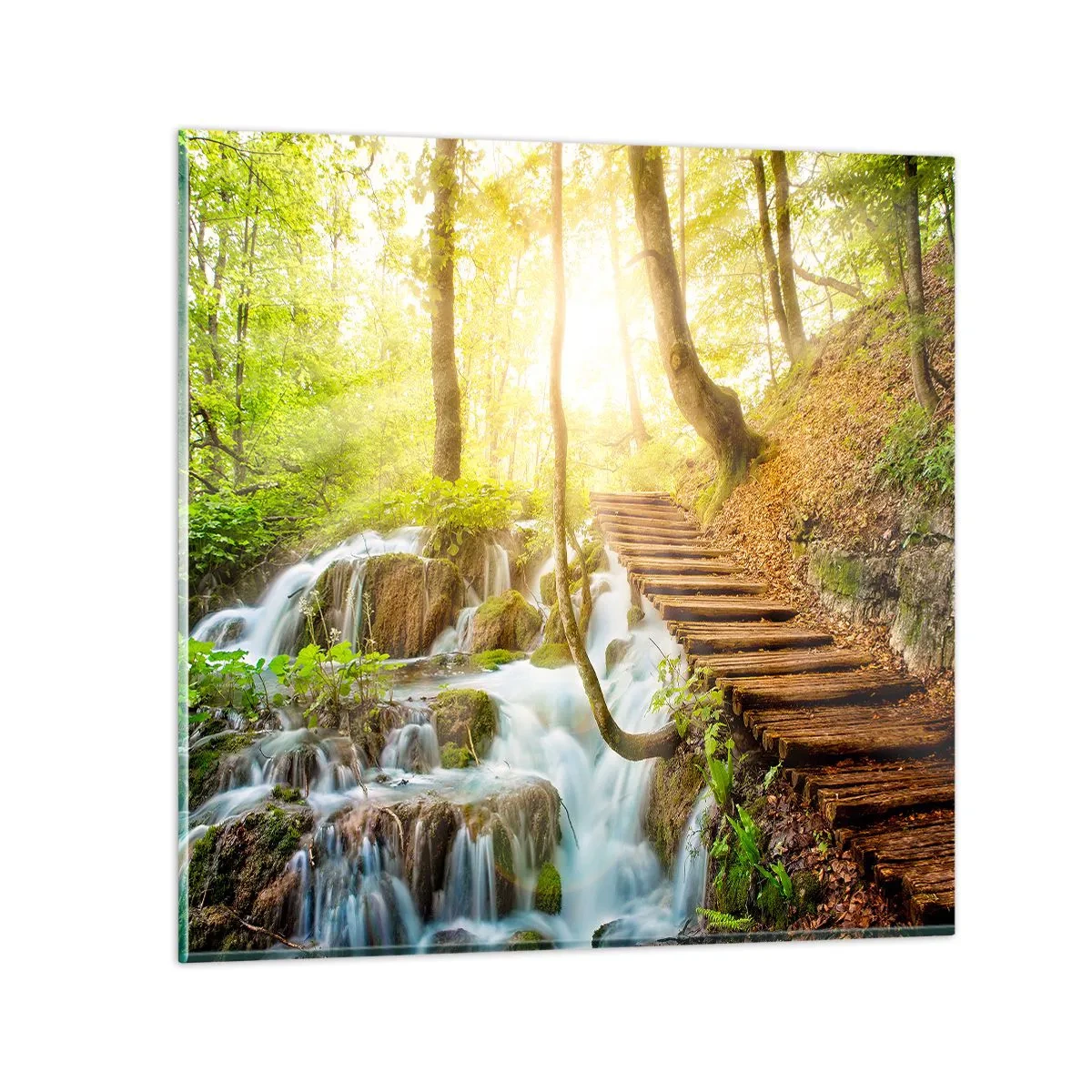 Quadro em vidro - O desejado refresco - 40x40 cm